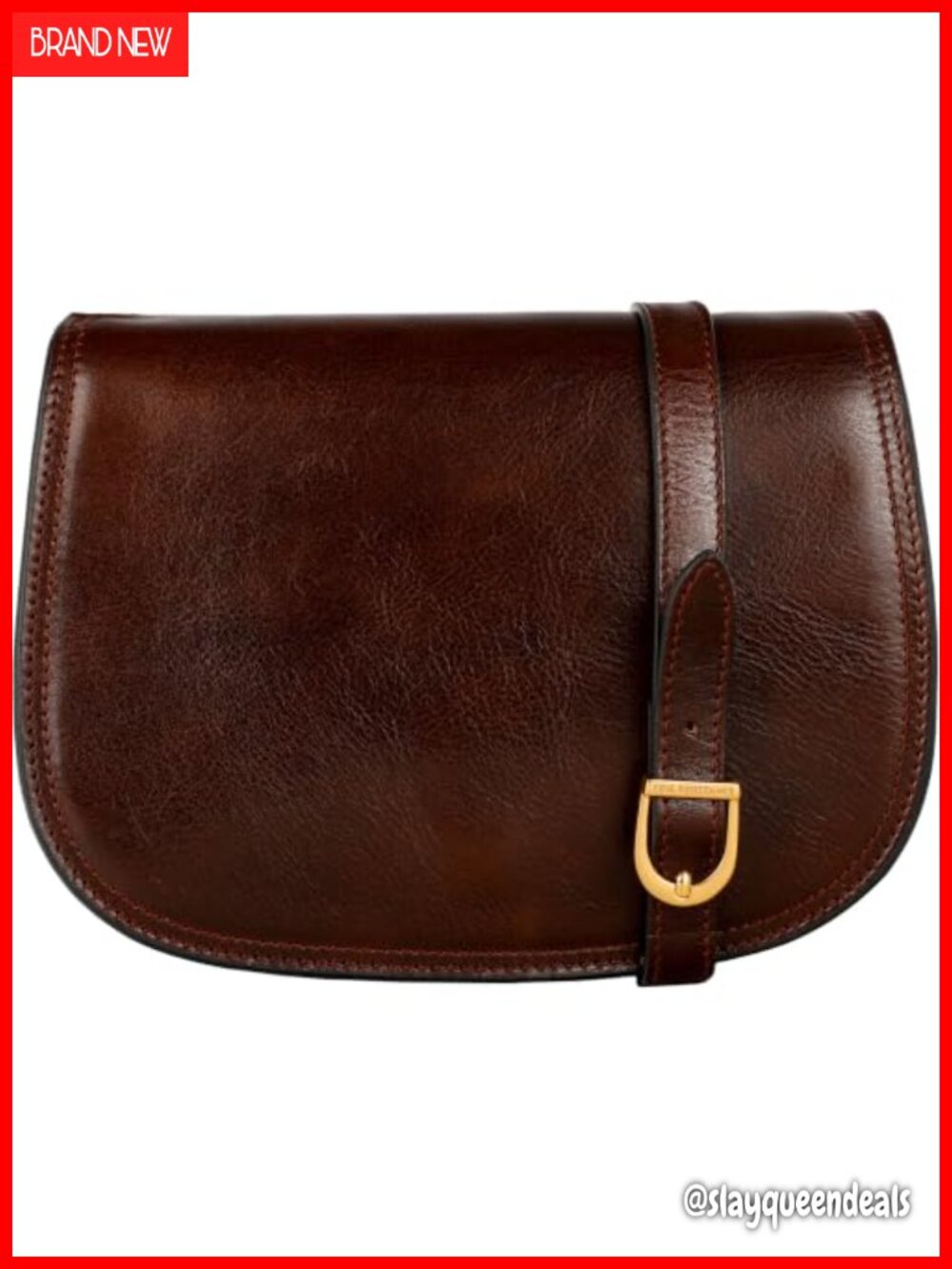 Handmade Full-Grain Italian Cowhide Leather Crossbody Messenger Bag